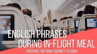 English phrases during in-flight meal | English with 3D ACADEMY [Study English in the Philippines]