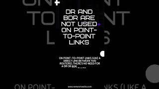  Did You Know? DR and BDR Are Not Used on Point-to-Point Links