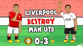 LIVERPOOL CRUSH MAN UTD (0-3 Diaz Salah Premier League Highlights)