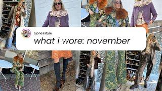 WHAT I WORE/ 5 DAYS, 5 OUTFITS IN NOVEMBER/ STYLE INSPIRATION & OUTFITS