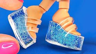 10 DIY MINI THINGS FOR BARBIE: PRINCESS SHOES, MINIATURE REALISTIC FOOD AND MORE ITEMS