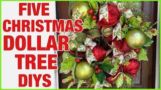 FIVE LAST MINUTE DOLLAR TREE CHRISTMAS DECORATION IDEAS  / Ramon At Home Christmas 2022