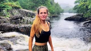 Scottish waterfall walks and wild swimming  solo female exploring beautiful Perthshire