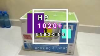 HP 1020 Plus Unboxing Set up Toner Installation