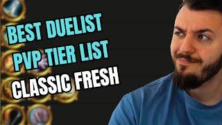 BEST CLASS in PVP TIER LIST CLASSIC WOW FRESH ( DUELS EDITION )