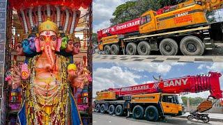 Khairathabad Ganesh Nimajjanam Lifting Super Crane Arrived at TankBund | Khairathabad Ganesh 2024