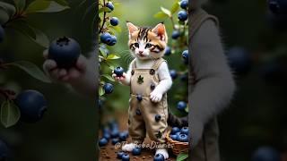 From Berry to Bliss: Tiny Cat’s Blueberry Jam Adventure 🫐