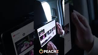 Upgrade your car rides with the PEACHZ Headrest Tablet Holder For Car Travel.