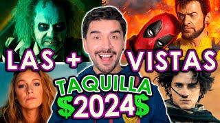 Las 20 PELICULAS MAS VISTAS del 2024 | EXITOS EN CINE | TAQUILLERAS | Edu Rocha Wow Qué Pasa