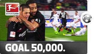 Leverkusen's Bellarabi Scores The 50,000th Bundesliga Goal