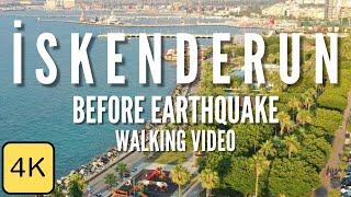 Walk in Iskenderun, Hatay 12 Hours Before the Earthquake, Turkey, 4k Resolution Walking Tour