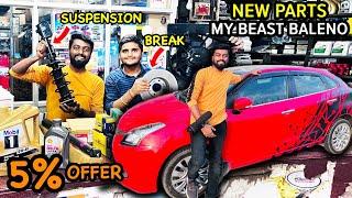 Upgrading New Suspension & Brakes for My Car Beast Baleno - Shree Mahavir Auto Parts | DAN JR VLOGS