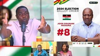 Kelvin Taylor ángrily reacted to Mahama's number 8 and how NPP got number 1 on the ballot paper