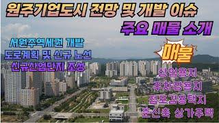 (NO173)원주기업도시전망 및 개발이슈 #매물모음원주기업도시상업용지매매#원주기업도시토지매매#원주기업도시사업용부지매매#언주기업도시상가주택매매#서원주역 #서원주역세권개발