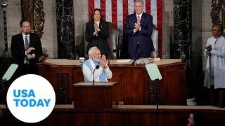 Indian PM Modi meets with Biden and gives speech to Congress | USA TODAY