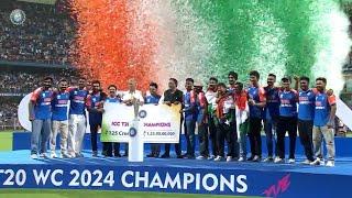 T20 World Cup Champions Team India felicitated in grand style in Mumbai