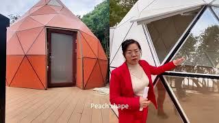 The difference between Peach glass dome VS geodesic glass dome