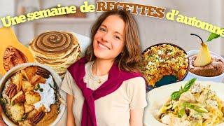 Une semaine de recettes d'automne Cosy, faciles et équilibrées