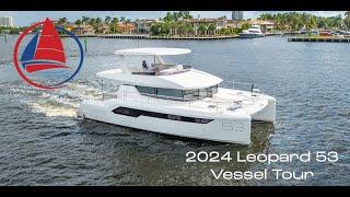 2024 Leopard 53 Power Catamaran Vessel Walkthrough