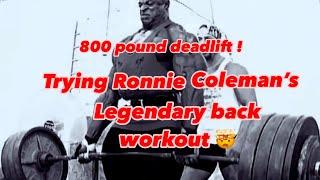 I tried Ronnie Coleman’s legendary back workout. This was ridiculous ‍