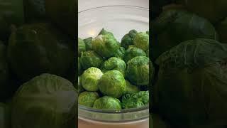 Crispy Brussel's Sprouts "Chips" with Thyme Honey Mustard Sauce | #shorts