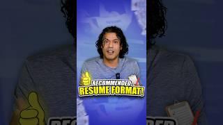 Recommended Resume Format!  | Tamil CEO Sidd Ahmed