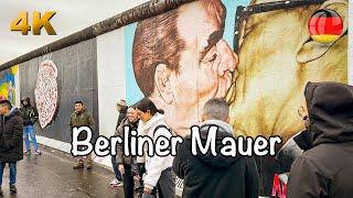 East Side Gallery Berlin wall,  Germany | Walking Tour 4K HDR