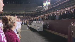 Yell practice at Texas A&M gives a preview of high-stakes rivalry game