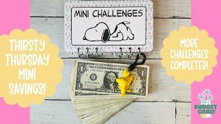 Thirsty Thursday Mini Savings | Saving $60 & Completing More Challenges! #savingschallenges