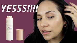 NEW L'oreal Lumi  Highlight Stick Le glass - Pearl Eclat and Pink Ballet | #dewyskin #glowymakeup