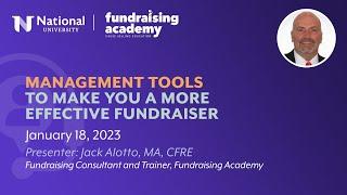 Management Tools To Make You A More Effective Fundraiser