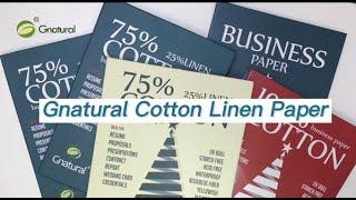 Gnatural Cotton Linen Paper