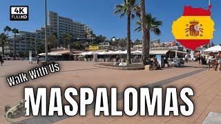 Maspalomas - Gran Canaria Spain  Walking Tour in Canary Islands [4K UHD]