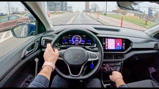 2024 Volkswagen T-Cross [1.0 TSI 110HP] |0-100| POV Test Drive #1925 Joe Black