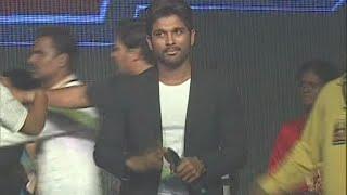 Allu Arjun Punch Dialogue On Stage - Rudhramadevi Audio Launch @ Warangal - Anushka, Rana