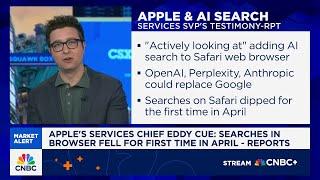 Apple's service chief Eddy Cue: Searches in browser fell for first time in April