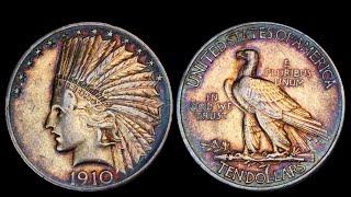 Polish American Numismatic Society PANS Show Michigan Coin Show Finds! Unicorn Toned Gold!