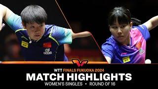 Sun Yingsha vs Chen Xingtong | WS R16 | WTT Finals Fukuoka 2024