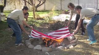 Destroying a Worn-Out Flag (by the Colonial Flag Foundation)