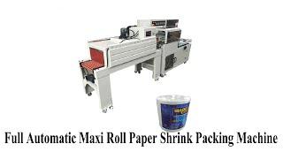 Automatic JRT jumbo roll paper bath tissue shrink wrapping machine