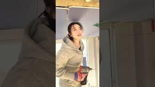 Chinese Girl very hard work #chinese #girl #cunstructionprojects