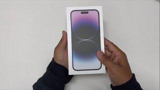 Unboxing  Purple iPhone 14 Pro Max