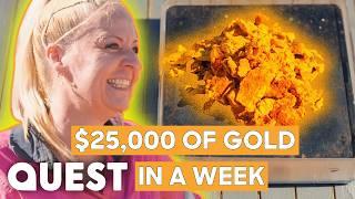 McGee's Find $25,000 Of Gold In ONE WEEK As A Family | Aussie Gold Hunters