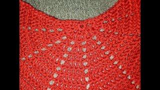 Half Circle Eyelet Shawl Tutorial