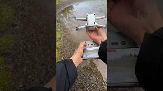 Pushing rain puddles with your DJI Mini 3 Pro! #dji #drone