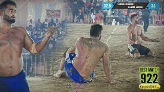 Best Match 922 | Sarhala Ranuan VS Nangal Ambian | Kandhala Jattan Kabaddi Cup 14 Nov 2021