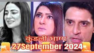 Kundali bhagya upcoming Twist 27 September 2024 #tellyreporter @serial twist by laxsa