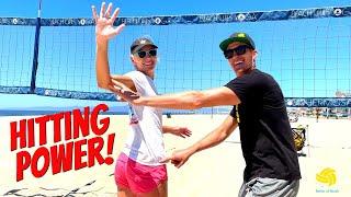 AVP Coach Teaches Player the Secret of Spiking a Volleyball Harder