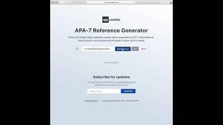 APA 7 Reference Generator (Example #2)