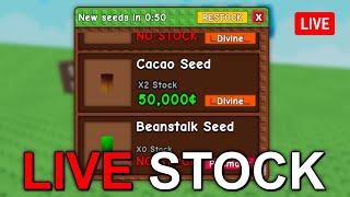 Live  | GROW A GARDEN STOCK, EGGS, WEATHER & SEEDS! 24/7!